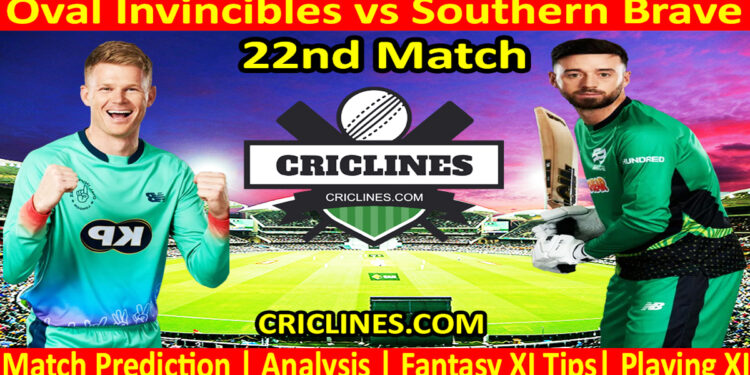 Today Match Prediction-OVI vs STB-The Hundred League-2024-22nd Match-Who Will Win