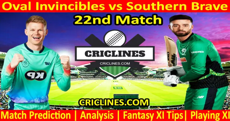Today Match Prediction-OVI vs STB-The Hundred League-2024-22nd Match-Who Will Win