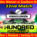 Today Match Prediction-Oval Invincibles Women vs Southern Brave Women-The Hundred Womens Competition 2024-22nd Match-Who Will Win