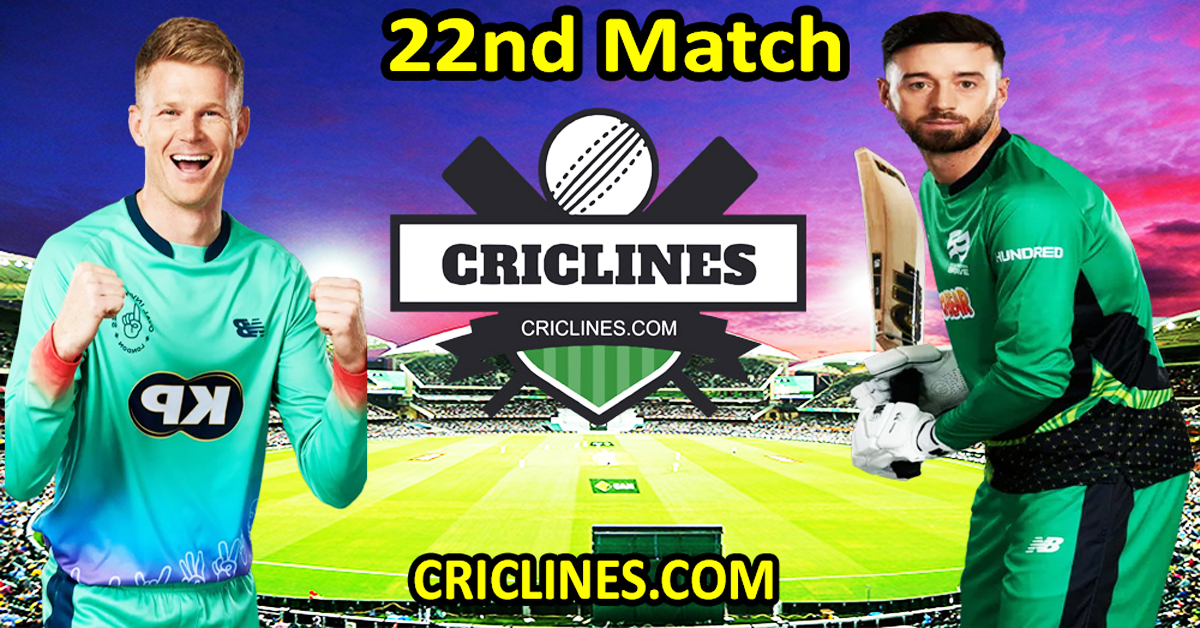 Today Match Prediction-Oval Invincibles vs Southern Brave-The Hundred League-2024-22nd Match-Who Will Win