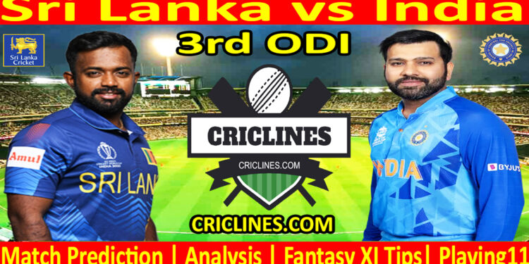 Today Match Prediction-SL vs IND-Dream11-3rd ODI Match-2024-Who Will Win