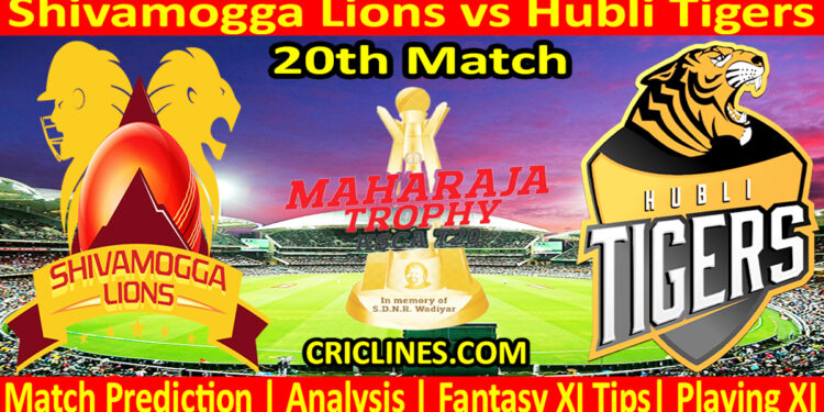 Today Match Prediction-SLS vs HTS-Dream11-Maharaja Trophy KSCA T20-2024-20th Match-Who Will Win