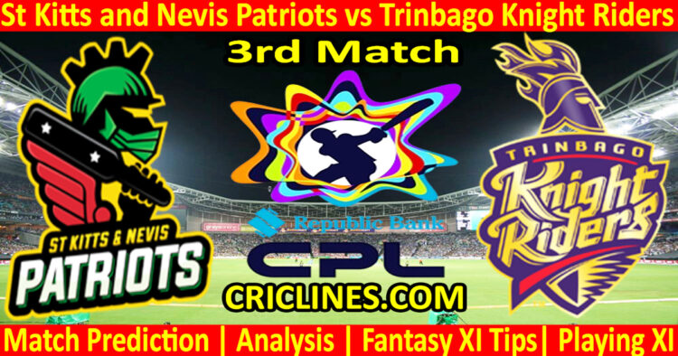 Today Match Prediction-SNP vs TKR-CPL T20 2024-3rd Match-Who Will Win