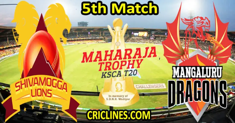 Today Match Prediction-Shivamogga Lions vs Mangalore Dragons-Dream11-Maharaja Trophy KSCA T20-2024-5th Match-Who Will Win