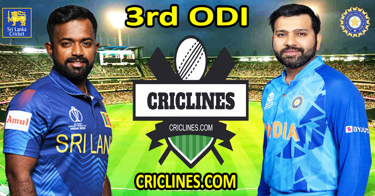 Today Match Prediction-Sri Lanka vs India-Dream11-3rd ODI Match-2024-Who Will Win