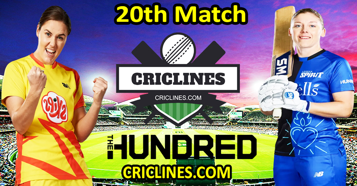 Today Match Prediction-TRSW vs LNSW-The Hundred Womens Competition 2024-20th Match-Who Will Win