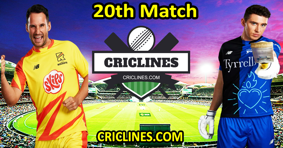 Today Match Prediction-Trent Rockets vs London Spirit-The Hundred League-2024-20th Match-Who Will Win