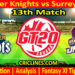 Today Match Prediction-VKS vs SJS-Dream11-GT20-2024-13th Match-Who Will Win