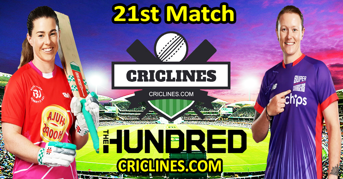 Today Match Prediction-WFRW vs NSGW-The Hundred Womens Competition 2024-21st Match-Who Will Win