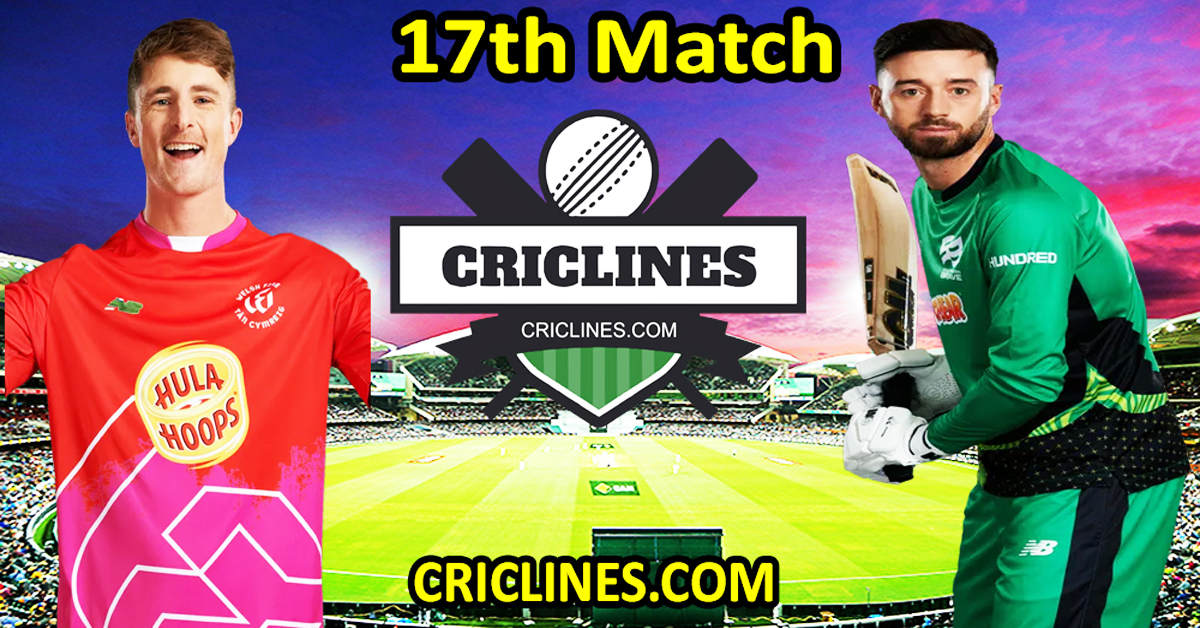 Today Match Prediction-Welsh Fire vs Southern Brave-The Hundred League-2024-17th Match-Who Will Win