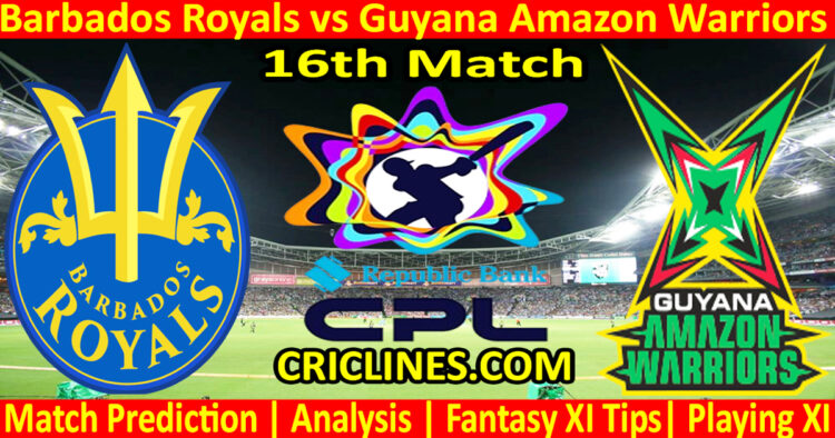 Today Match Prediction-BRS vs GAW-CPL T20 2024-16th Match-Who Will Win