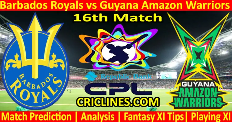 Today Match Prediction-BRS vs GAW-CPL T20 2024-16th Match-Who Will Win