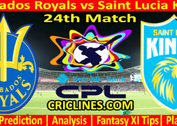 Today Match Prediction-BRS vs SLK-CPL T20 2024-24th Match-Who Will Win