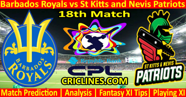 Today Match Prediction-BRS vs SNP-CPL T20 2024-18th Match-Who Will Win