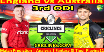 Today Match Prediction-ENG vs AUS-Dream11-3rd ODI 2024-Who Will Win