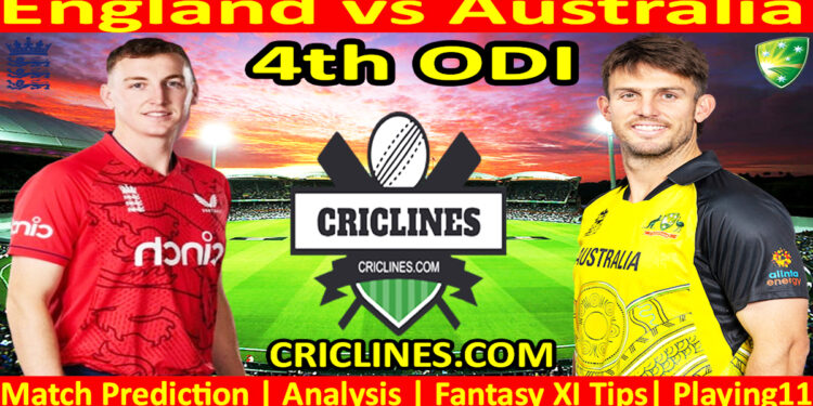 Today Match Prediction-ENG vs AUS-Dream11-4th ODI 2024-Who Will Win