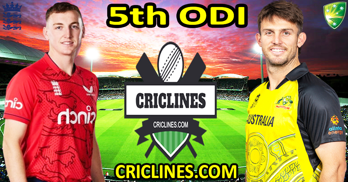 Today Match Prediction-England vs Australia-Dream11-5th ODI 2024-Who Will Win