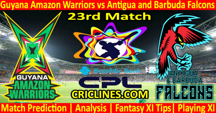 Today Match Prediction-GAW vs ABF-CPL T20 2024-23rd Match-Who Will Win