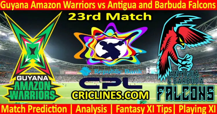 Today Match Prediction-GAW vs ABF-CPL T20 2024-23rd Match-Who Will Win