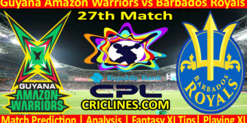 Today Match Prediction-GAW vs BRS-CPL T20 2024-27th Match-Who Will Win