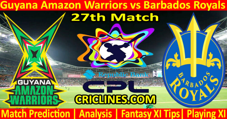 Today Match Prediction-GAW vs BRS-CPL T20 2024-27th Match-Who Will Win