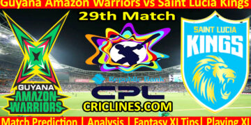 Today Match Prediction-GAW vs SLK-CPL T20 2024-29th Match-Who Will Win