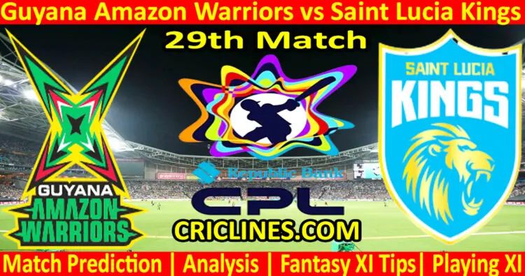 Today Match Prediction-GAW vs SLK-CPL T20 2024-29th Match-Who Will Win