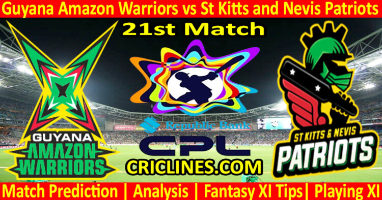 Today Match Prediction-GAW vs SNP-CPL T20 2024-21st Match-Who Will Win