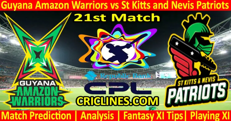 Today Match Prediction-GAW vs SNP-CPL T20 2024-21st Match-Who Will Win