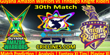 Today Match Prediction-GAW vs TKR-CPL T20 2024-30th Match-Who Will Win