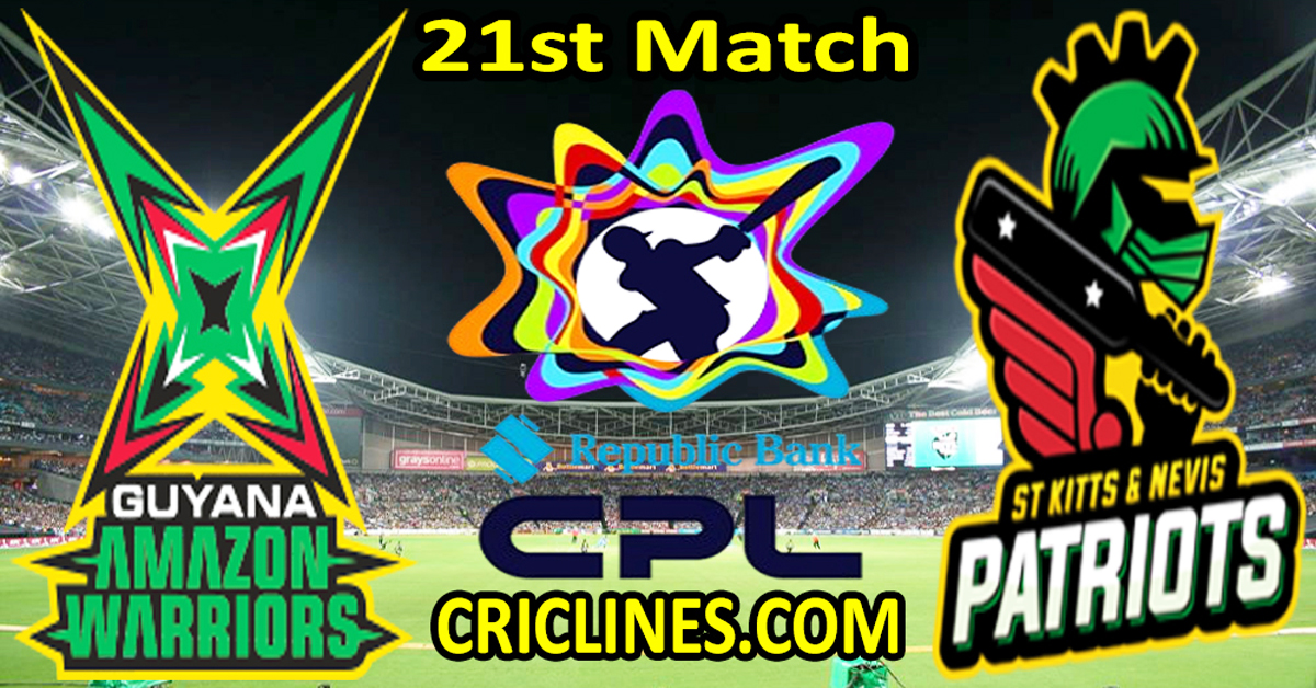 At the moment Match Prediction-GAW vs SNP-CPL T20 2024-Twenty first Match-Who Will Win