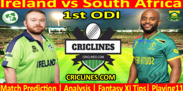 Today Match Prediction-IRE vs SA-Dream11-1st ODI Match-2024-Who Will Win