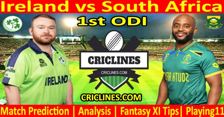Today Match Prediction-IRE vs SA-Dream11-1st ODI Match-2024-Who Will Win
