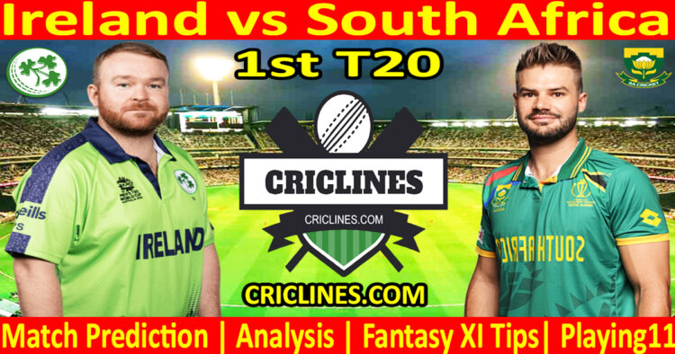 Today Match Prediction-IRE vs SA-Dream11-1st T20 Match-2024-Who Will Win