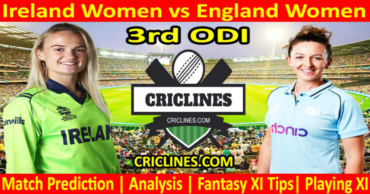 Today Match Prediction-IREW vs ENGW-Dream11-3rd ODI 2024-Who Will Win