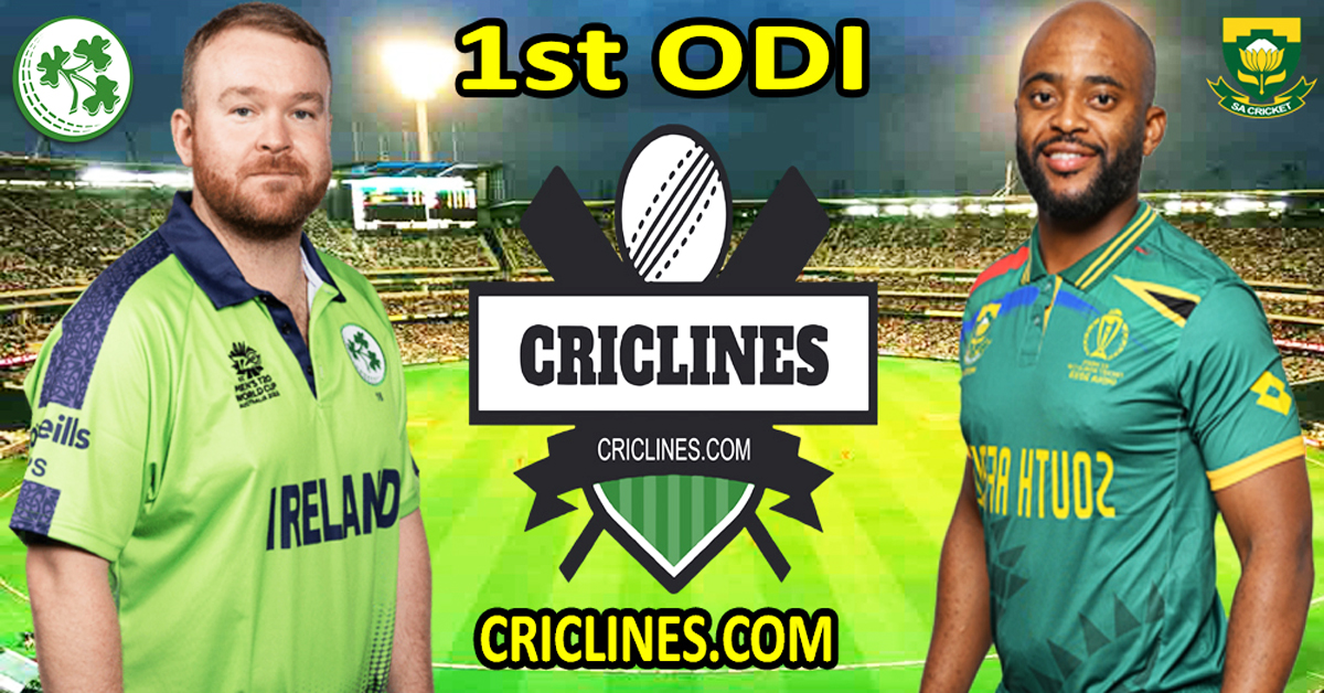 Today Match Prediction-Ireland vs South Africa-Dream11-1st ODI Match-2024-Who Will Win