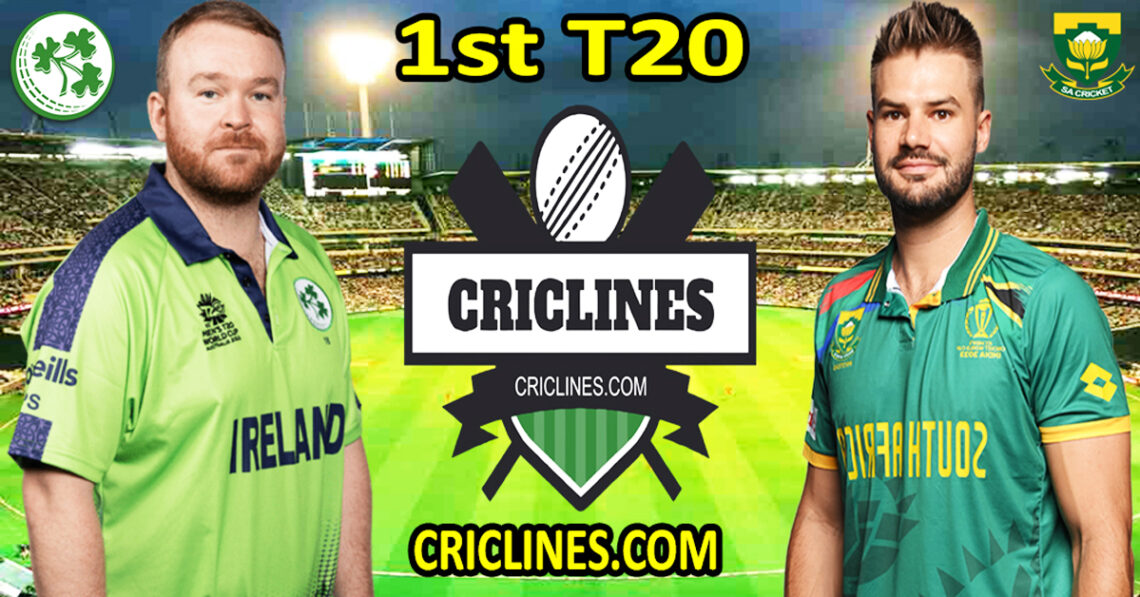 Today Match PredictionIRE vs SADream111st T20 Match2024Who Will Win