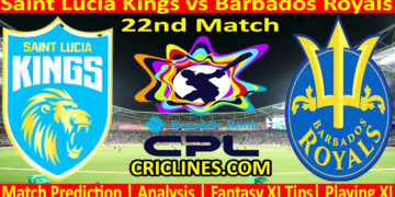 Today Match Prediction-SLK vs BRS-CPL T20 2024-22nd Match-Who Will Win