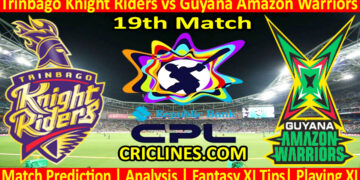 Today Match Prediction-TKR vs GAW-CPL T20 2024-19th Match-Who Will Win