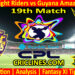 Today Match Prediction-TKR vs GAW-CPL T20 2024-19th Match-Who Will Win