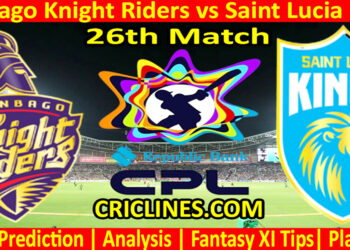 Today Match Prediction-TKR vs SLK-CPL T20 2024-26th Match-Who Will Win