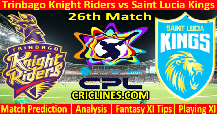 Today Match Prediction-TKR vs SLK-CPL T20 2024-26th Match-Who Will Win