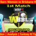 Today Match Prediction-ADSW vs BBHW-WBBL T20 2024-1st Match-Who Will Win