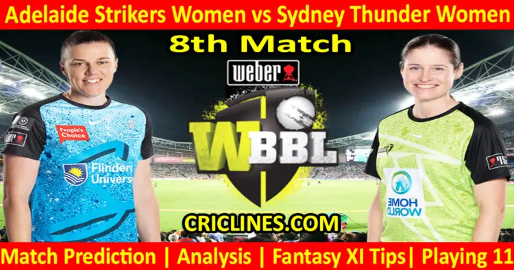 Today Match Prediction-ADSW vs SYTW-WBBL T20 2024-8th Match-Who Will Win