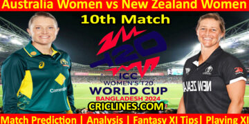 Today Match Prediction-AUSW vs NZLW-Dream11-T20 World Cup 2024-10th Match-Who Will Win