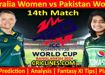 Today Match Prediction-AUSW vs PAKW-Dream11-T20 World Cup 2024-14th Match-Who Will Win