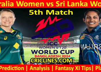 Today Match Prediction-AUSW vs SLW-Dream11-T20 World Cup 2024-5th Match-Who Will Win