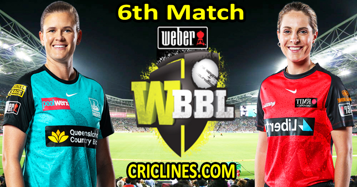 Today Match Prediction-Brisbane Heat Women vs Melbourne Renegades Women-WBBL T20 2024-6th Match-Who Will Win