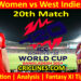 Today Match Prediction-ENGW vs WIW-Dream11-T20 World Cup 2024-20th Match-Who Will Win