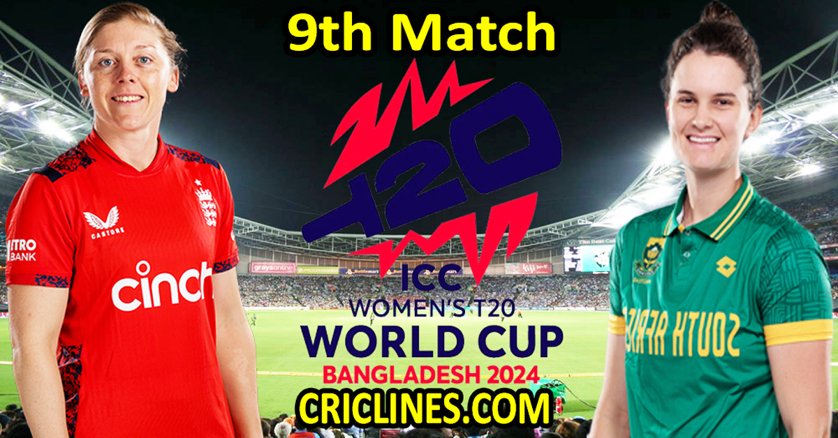 Today Match Prediction-England Women vs South Africa Women-Dream11-T20 World Cup 2024-9th Match-Who Will Win